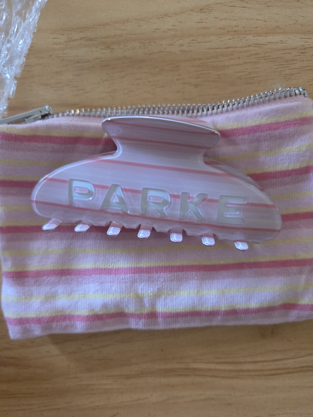 Parke Striped Clawclip "It's A Girl"
